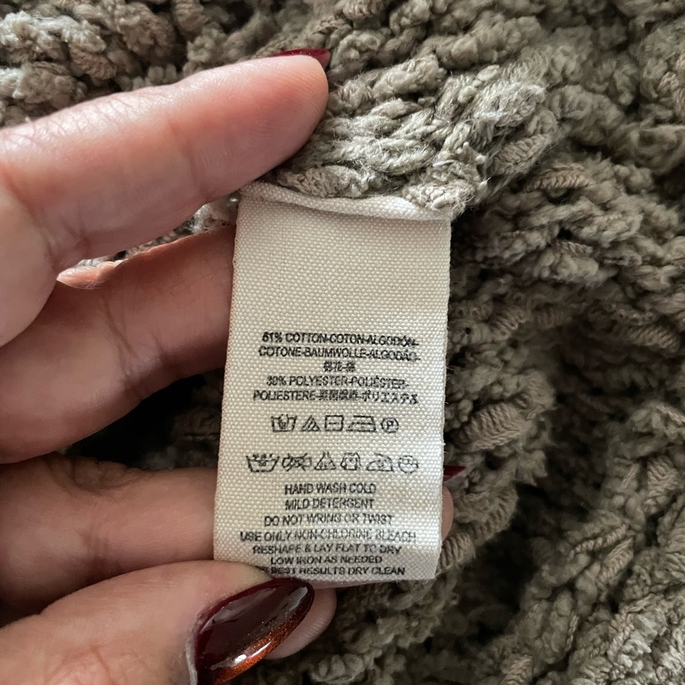 Free People Taupe V-Neck Sweater - Picture 5 of 6